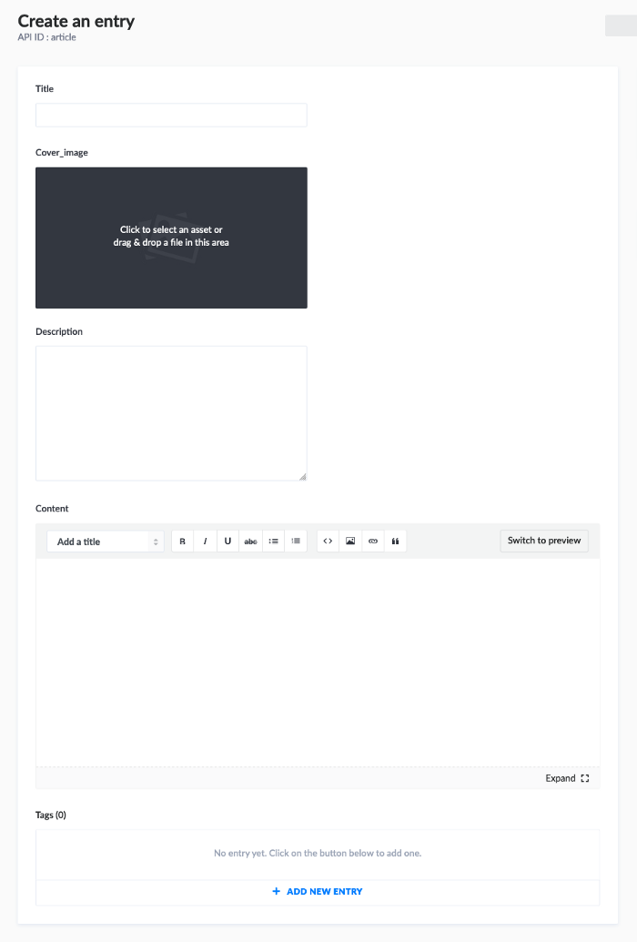Add Sample Articles