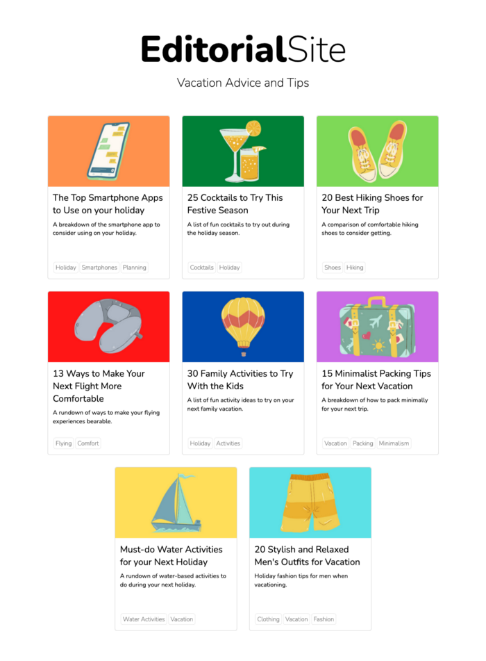 Editorial site