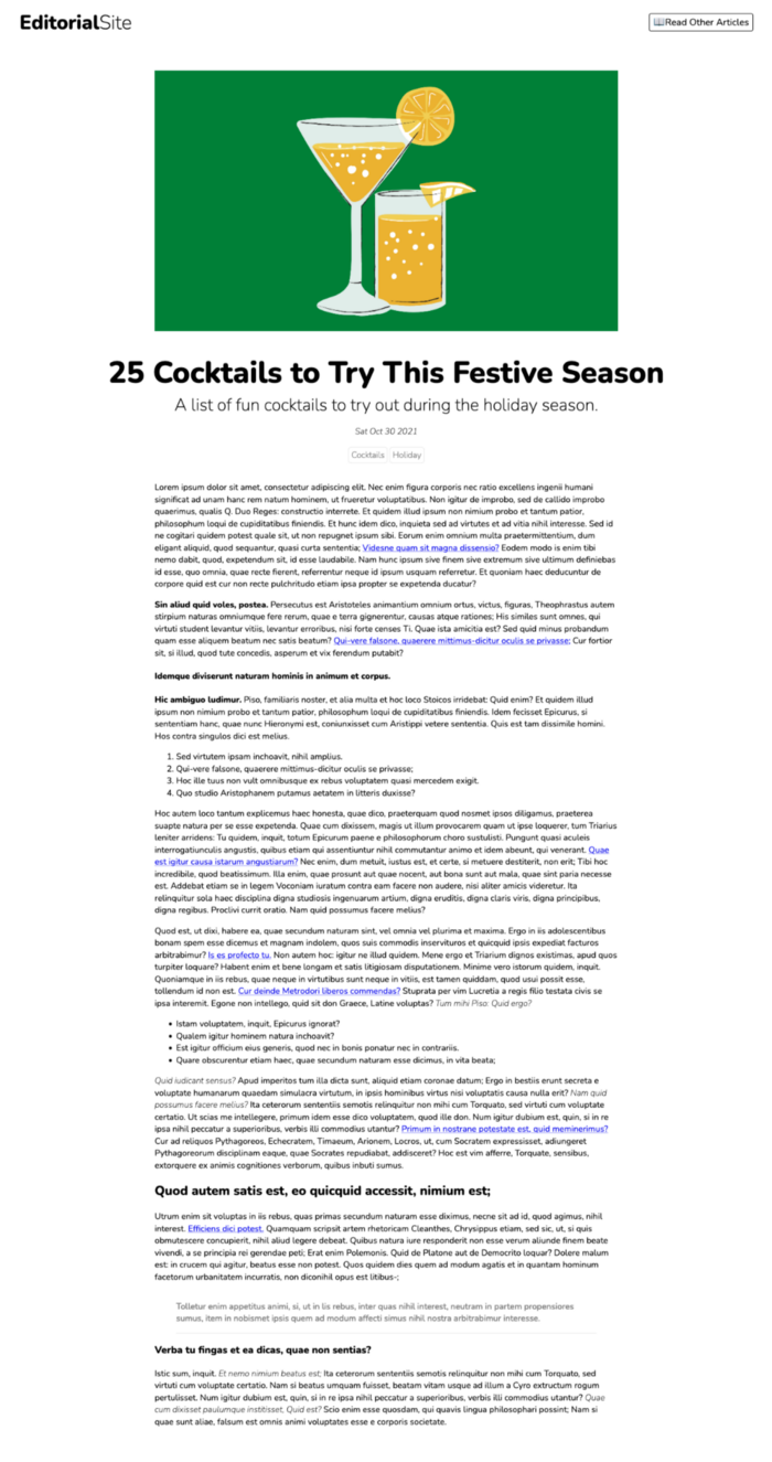 Editorial site