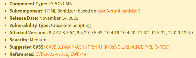 Cross site scripting issues