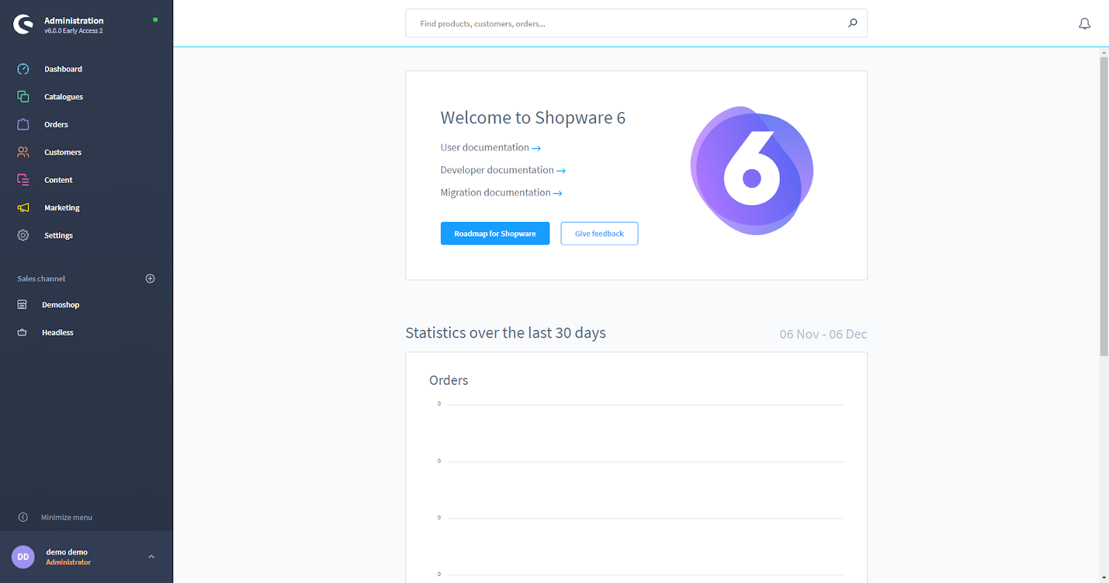 Intuitive admin panel