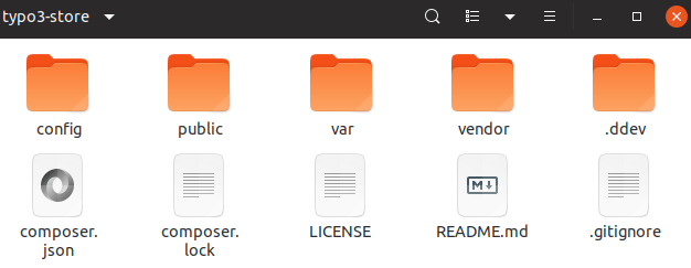 Files and Directories Structure of TYPO3