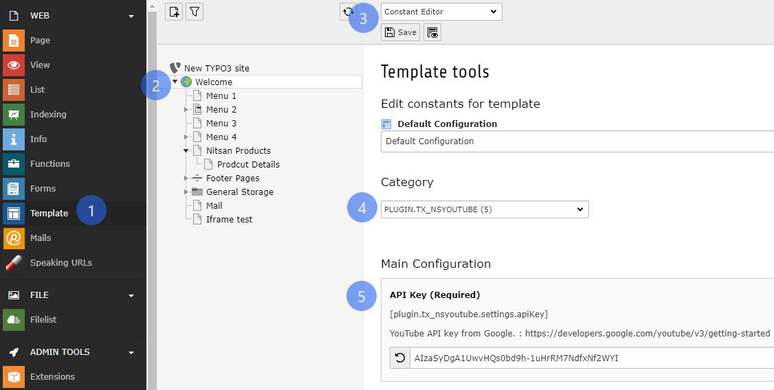 Configure Constants