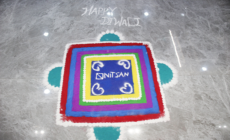 Rangoli Competition at NITSAN