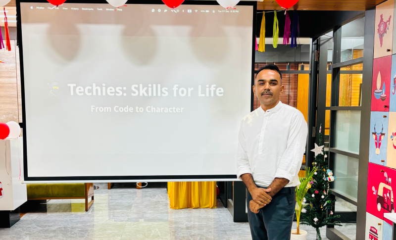 Talk - Techies Skills for Life by our CTO Sanjay Chauhan