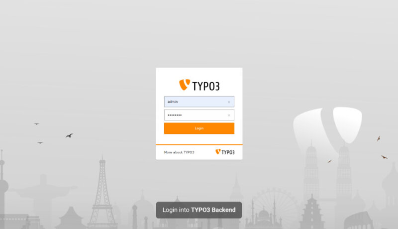Login to your TYPO3 backends.